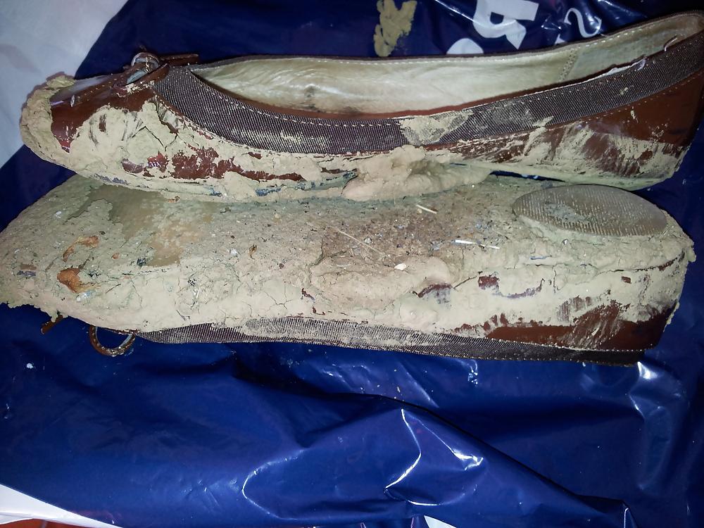 25P Wifes mud sludge dirty ballerinas flats shoes