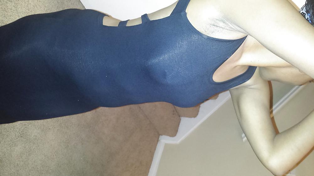 14P Amature Girlfriend mini dress upskirt no panty sexy cloths 