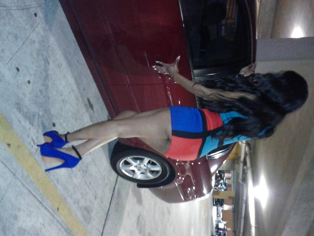 14P Amature Girlfriend mini dress upskirt no panty sexy cloths 