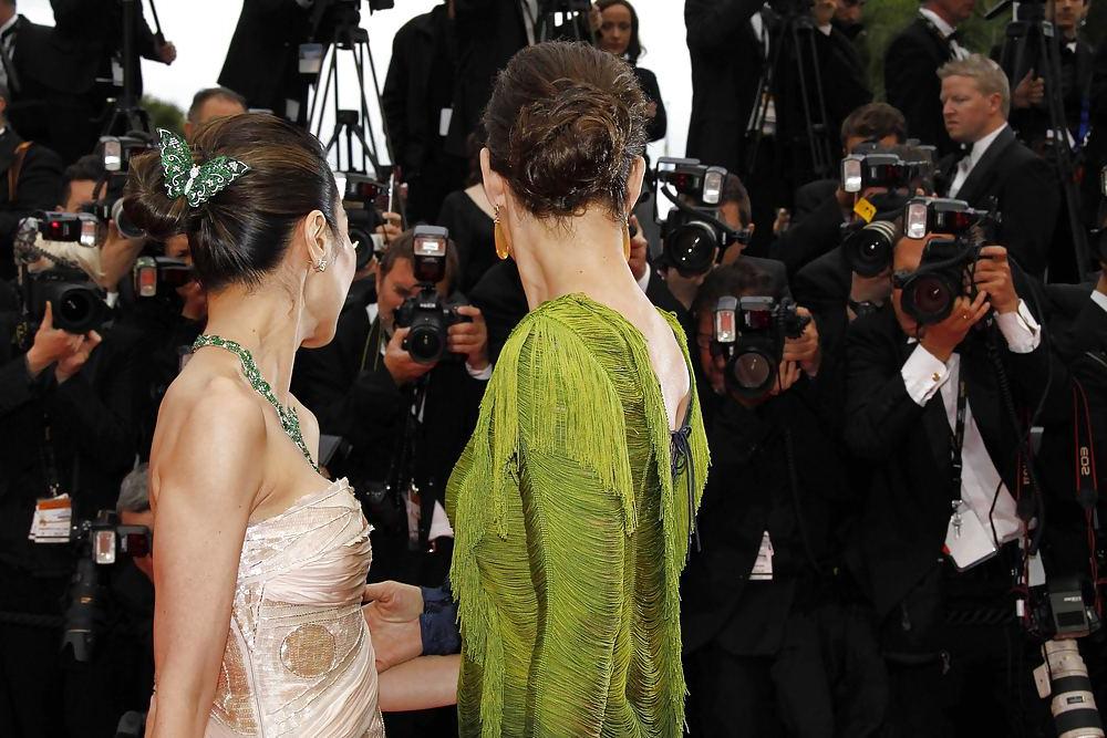 25P Evangeline Lilly HOT in SEXY GREE-BLUE