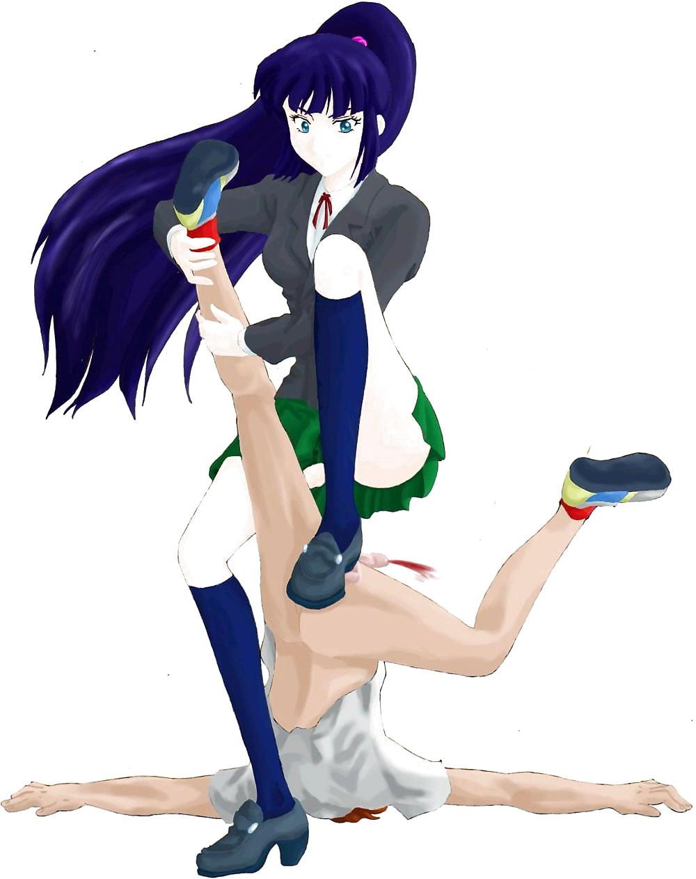 25P Groin kick Hentai