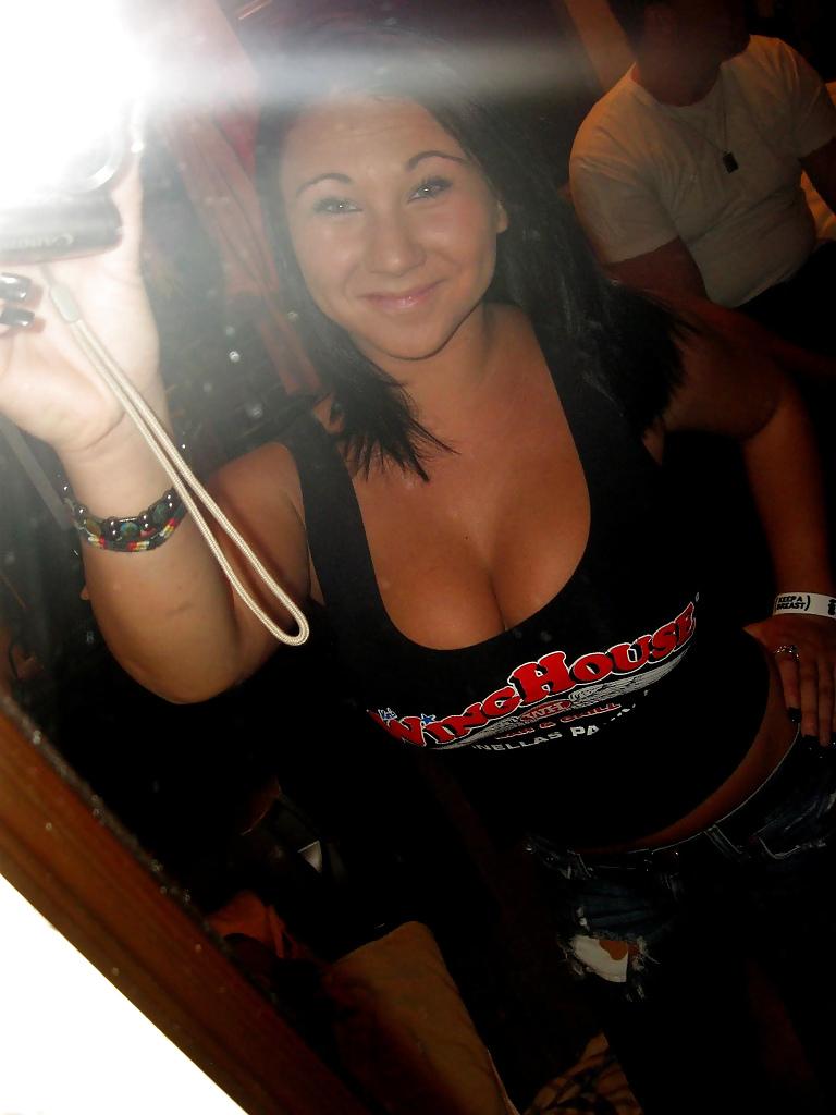 25P Teen brunette huge tits amazing body