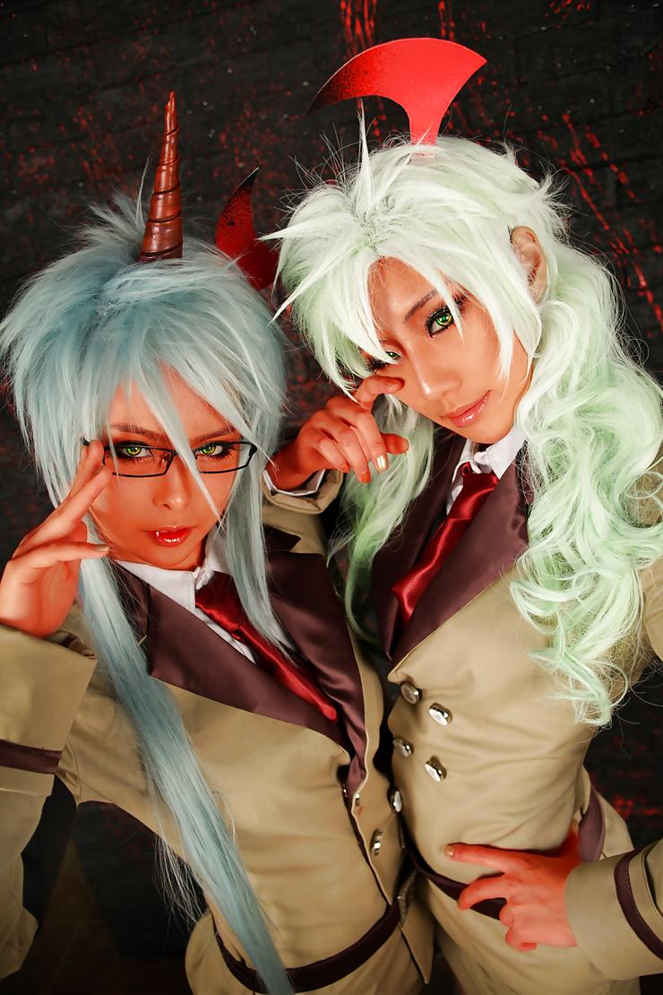 8P Scanty and Kneesocks cosplay