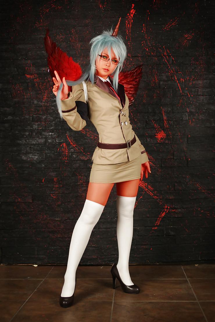8P Scanty and Kneesocks cosplay
