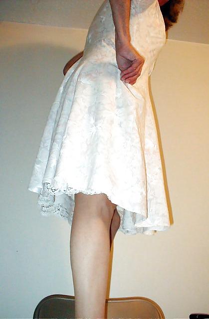 12P Upskirt - Floral Dress & White Slips
