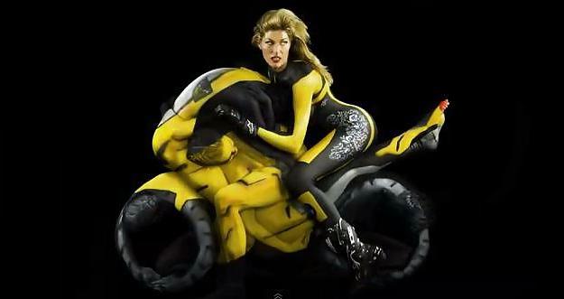 15P HUMAN MOTORCYCLES&CARS (BODY PAINTING TRINA MERRY&EMMA HACK)