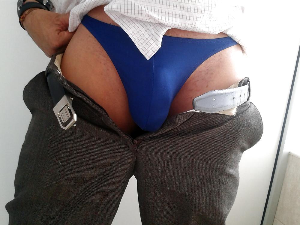 8P Blue Thong
