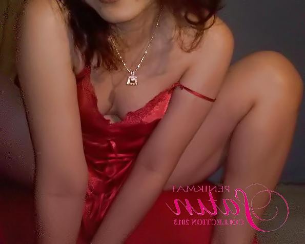 10P Red satin sexy dress 