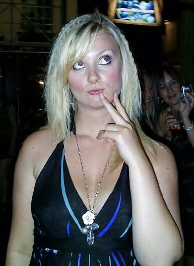 4P Dirty blonde slut and friend