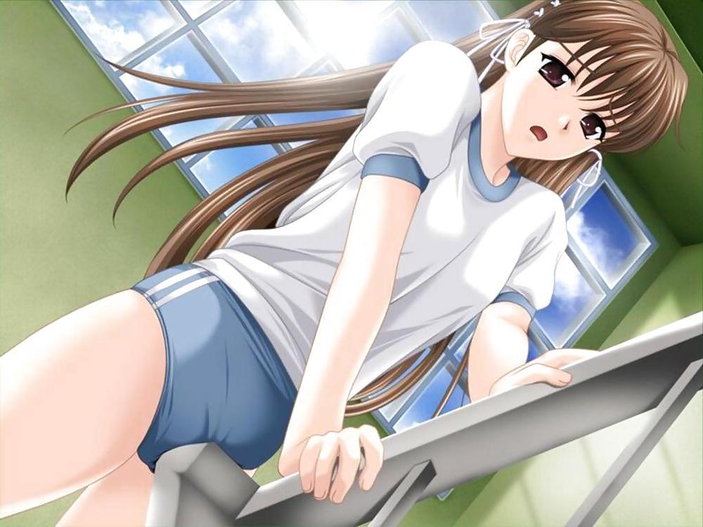 14P Hentai girls rubbing things with their pussies