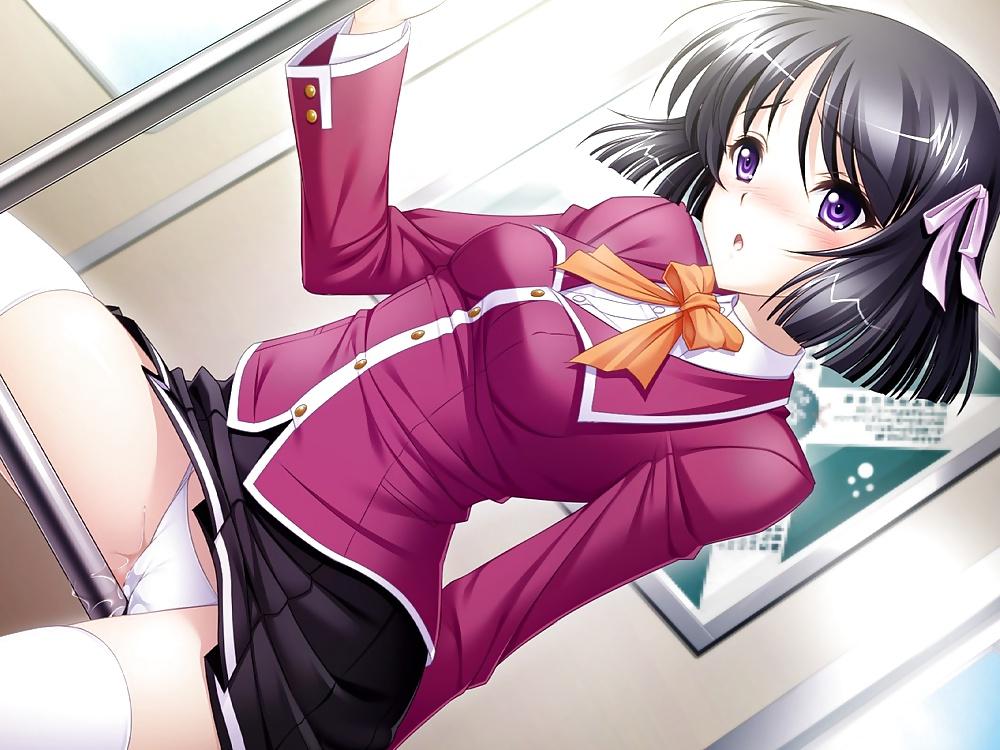 14P Hentai girls rubbing things with their pussies