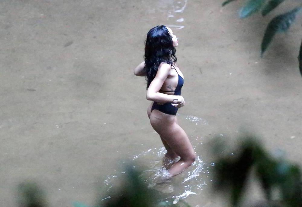 9P Rihanna Swimsuit Candids in Rio de Janeiro 