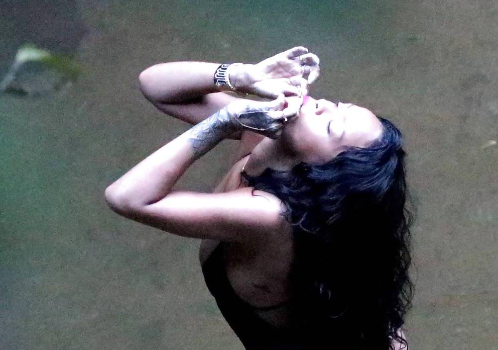 9P Rihanna Swimsuit Candids in Rio de Janeiro 
