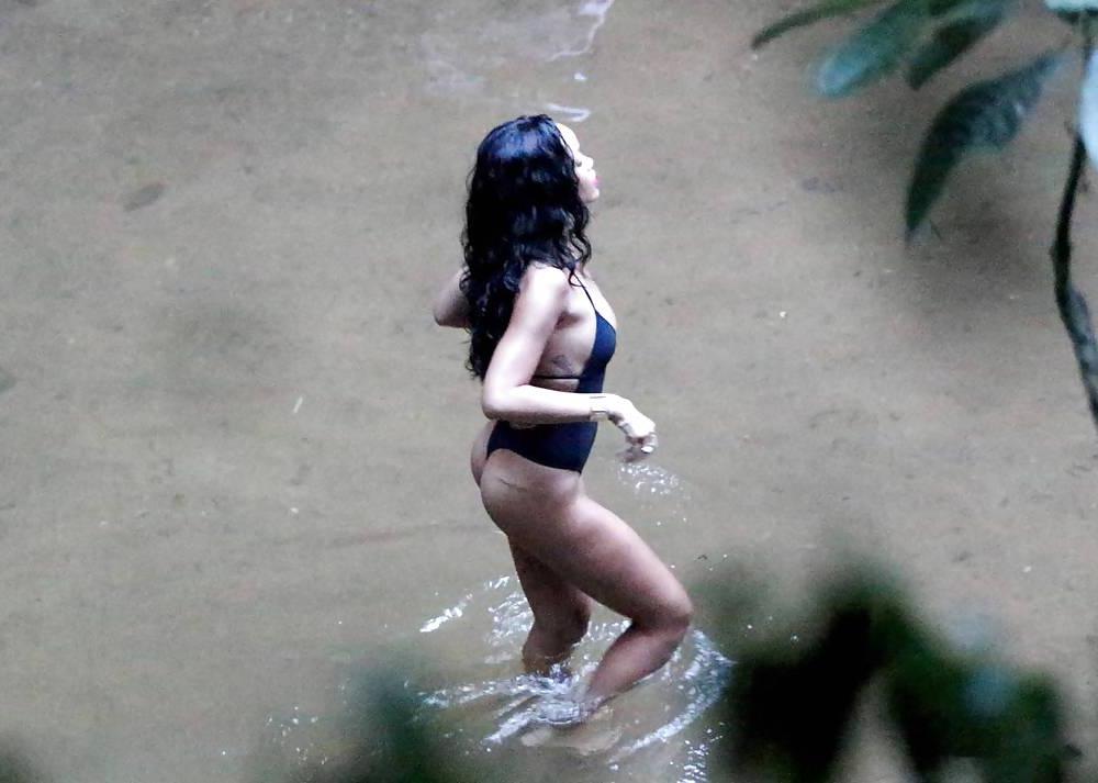 9P Rihanna Swimsuit Candids in Rio de Janeiro 