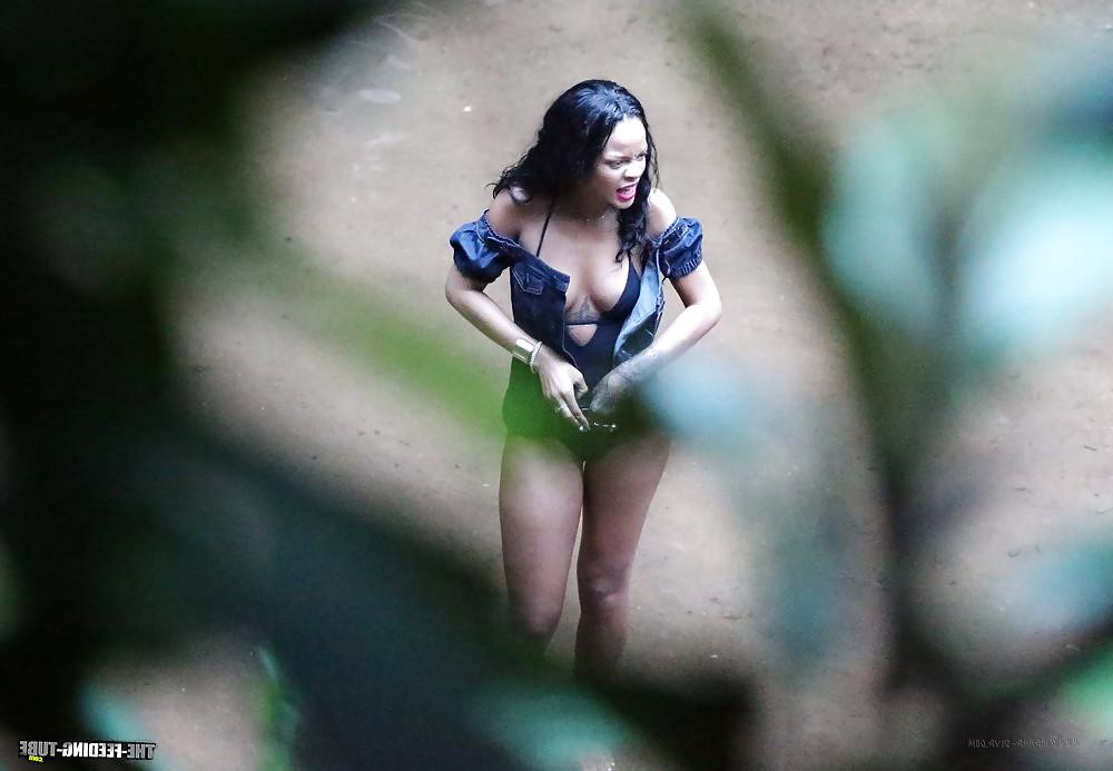 9P Rihanna Swimsuit Candids in Rio de Janeiro 