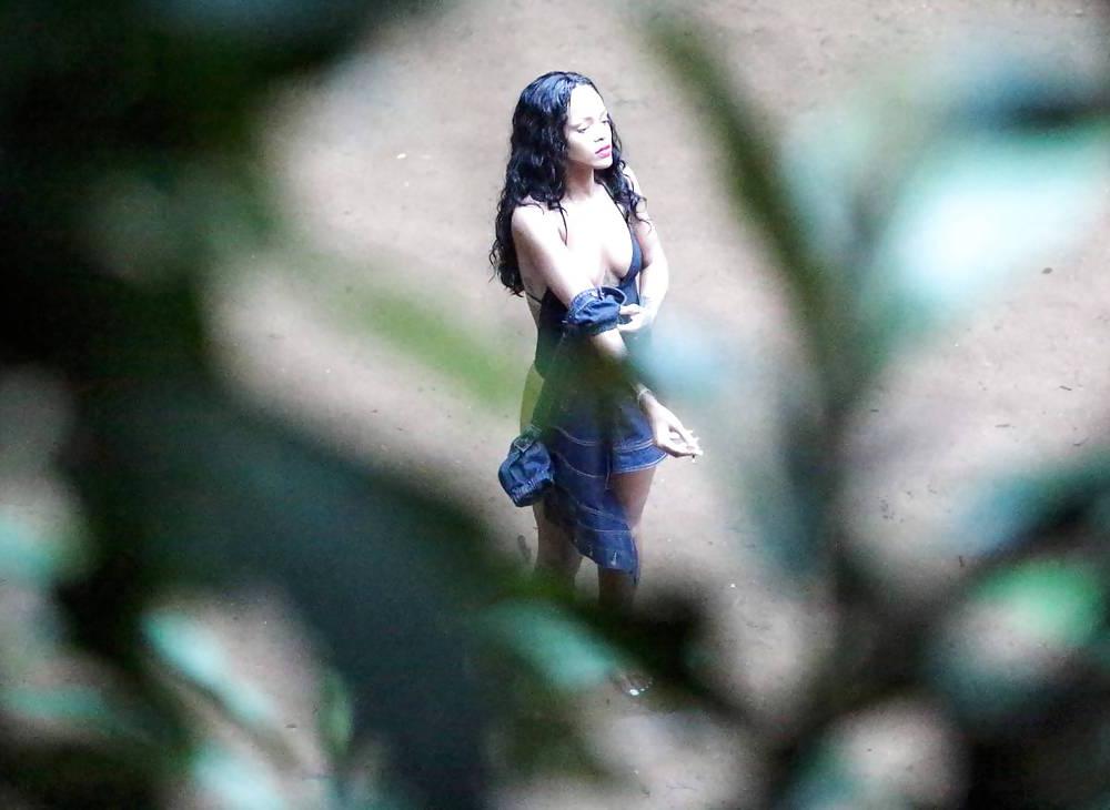 9P Rihanna Swimsuit Candids in Rio de Janeiro 