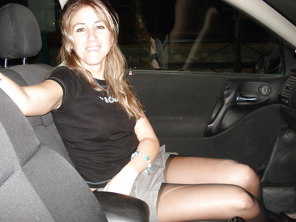 25P Pantyhose in Cars