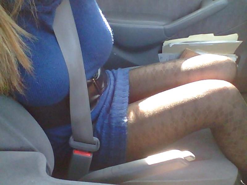 25P Pantyhose in Cars