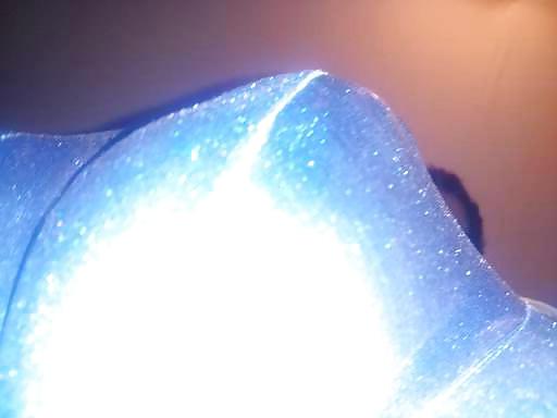 10P Wearing my wife's favorite blue satin briefs