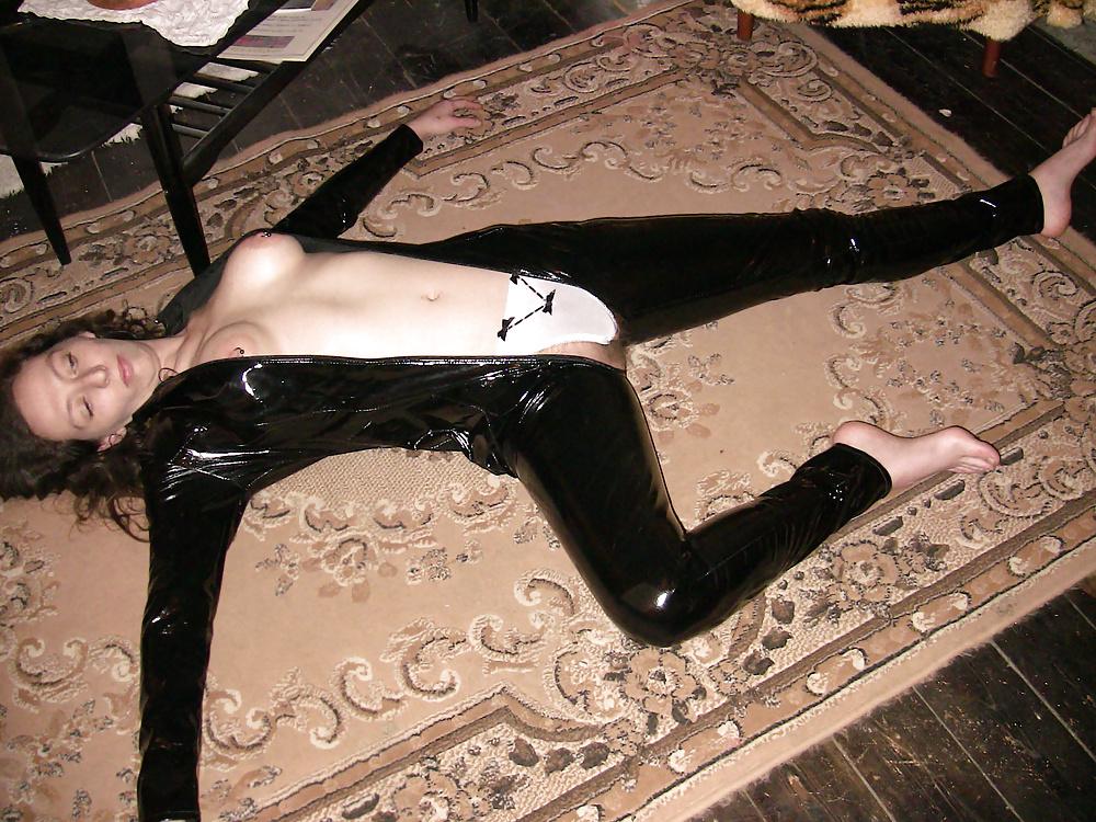 11P Tim166 Hairy cat suit girl Part 2.