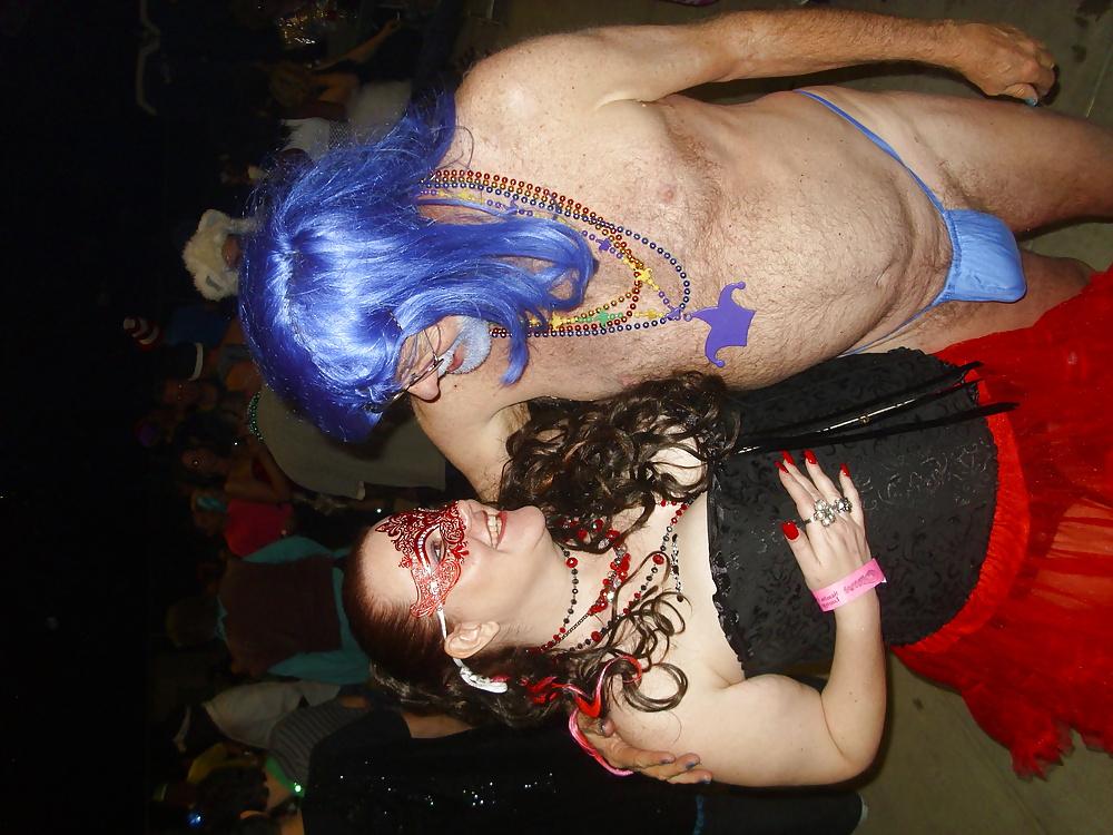 13P Body Paint, girls drinking, Public Exposure. Austin, TX