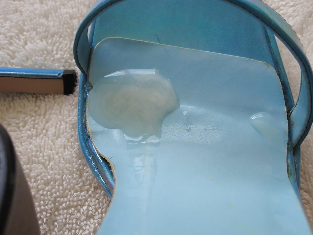8P Nine West Blue Sandal High Heels Cummed Again