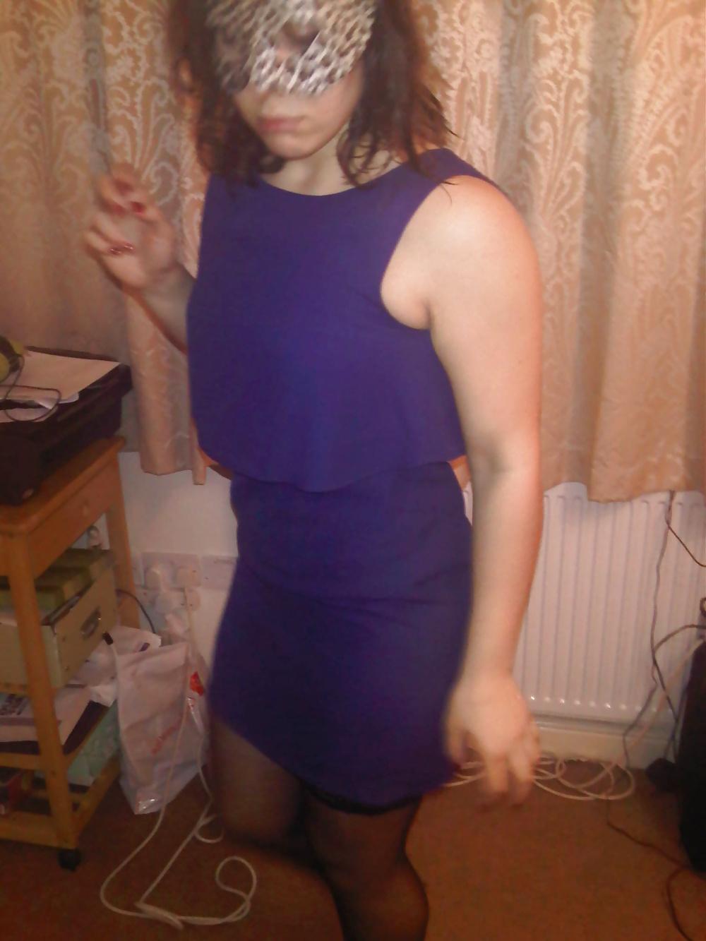 8P Sample my wife little blue dress