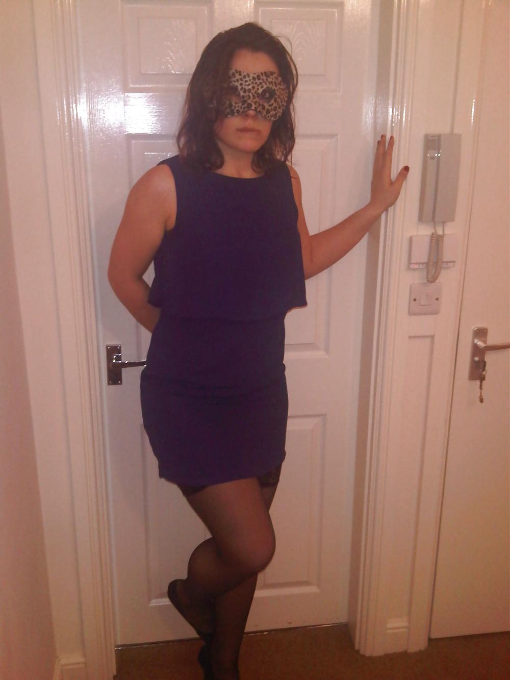 8P Sample my wife little blue dress
