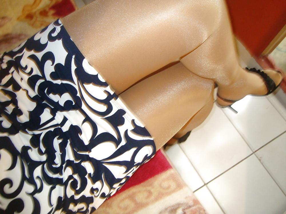5P My New dress in pantyhose
