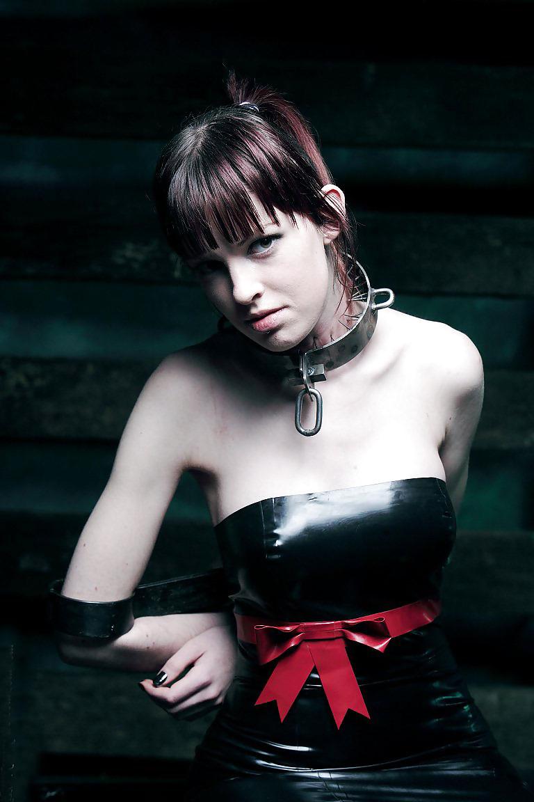 15P Black Latex Dress