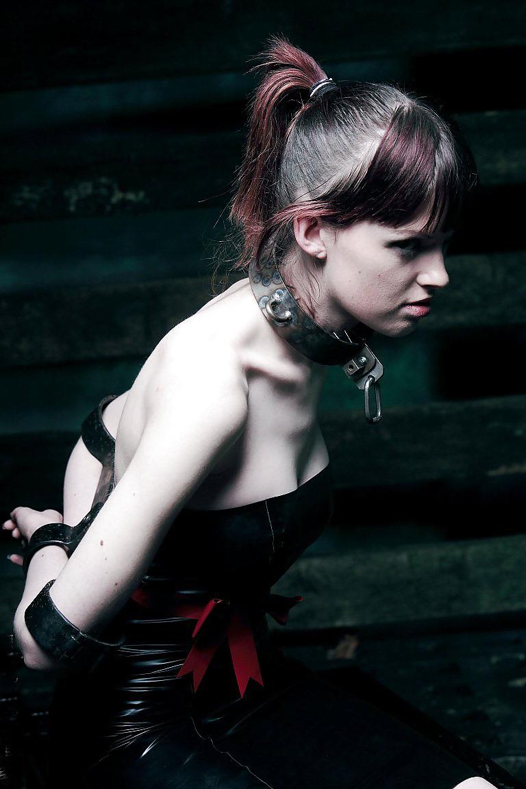 15P Black Latex Dress