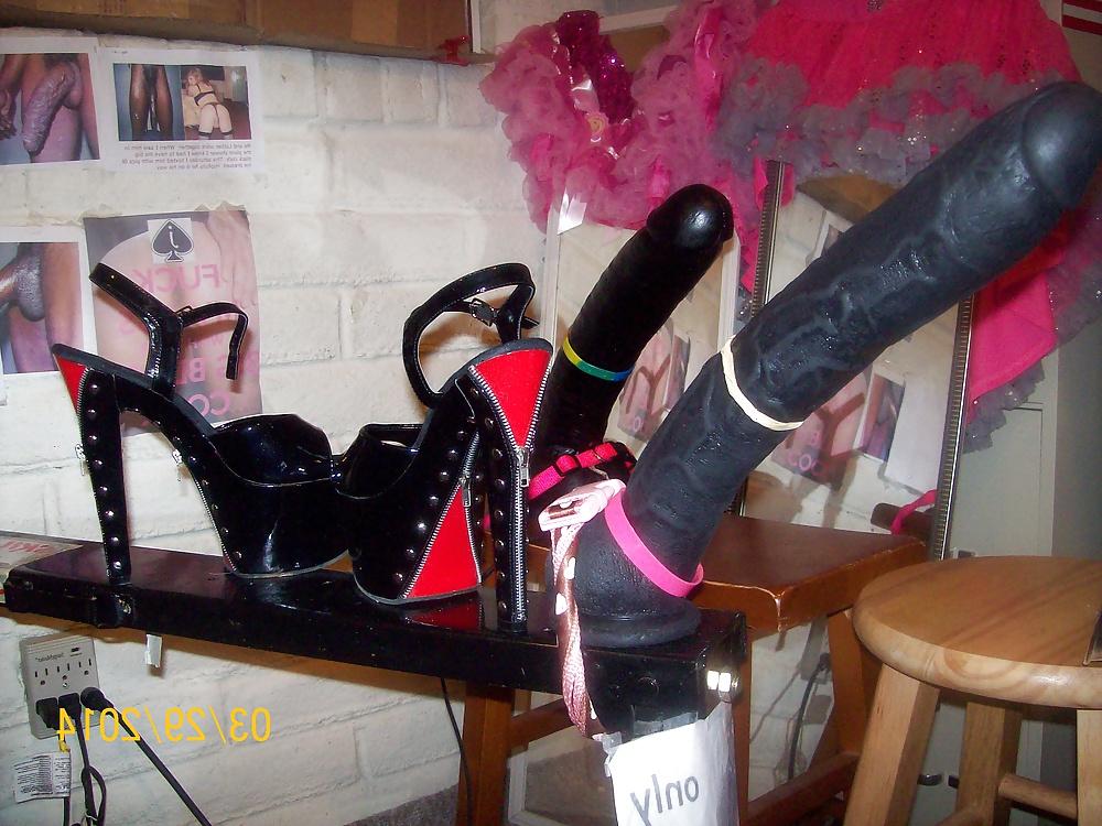 9P Tgirl BBC slut teases all BBCs in a slutty black outfit