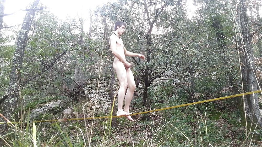 17P Slackline a poil