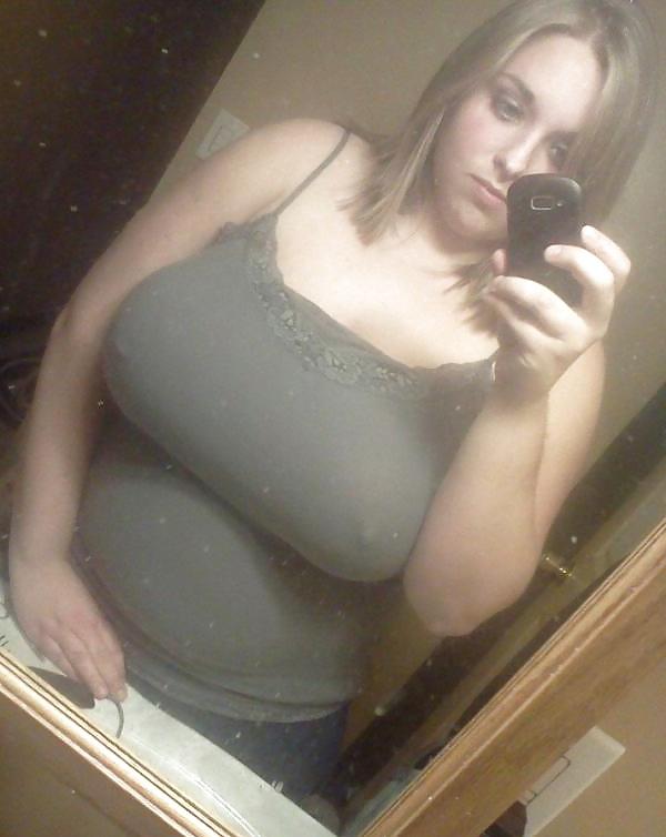 14P White girl has HUGE HUGE TITTIES - WOW