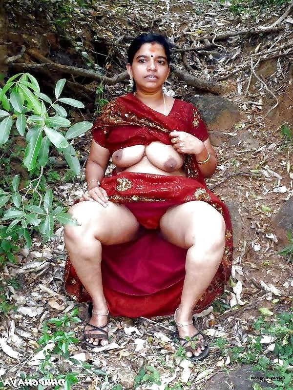 8P Aunty in the forest 