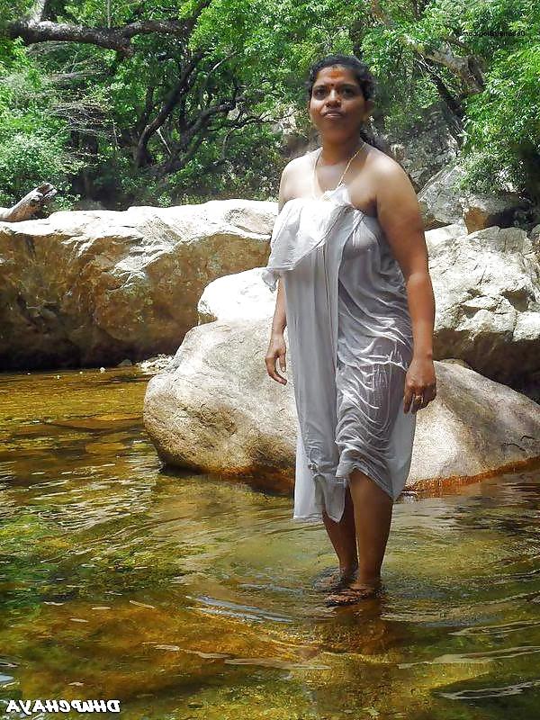 8P Aunty in the forest 