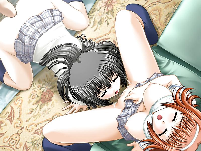 21P Lovely Exquisite Hentai Lesbian Schoolgirls Cumshots
