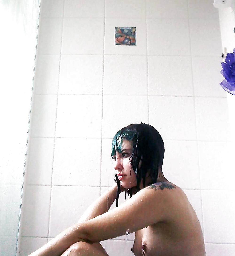 25P Sexy Emo Teen With Blue Hair