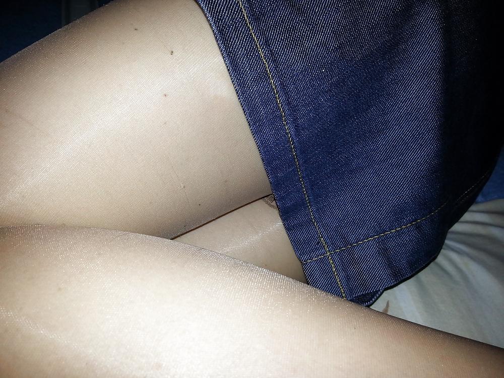 7P French hairy mature wife with pantihose