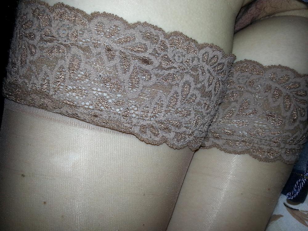 7P French hairy mature wife with pantihose