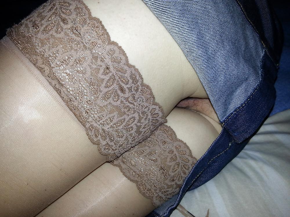 7P French hairy mature wife with pantihose