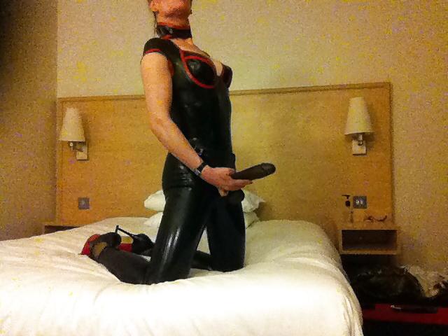 23P Sissy Maid Jemima has some hotel fun