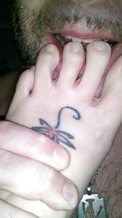 17P A footjob after our shower ends in a big load