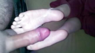 17P A footjob after our shower ends in a big load