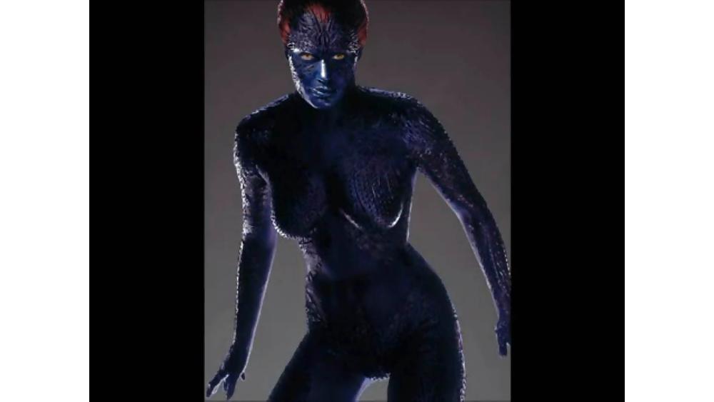 12P Jennifer Lawrence in Blue