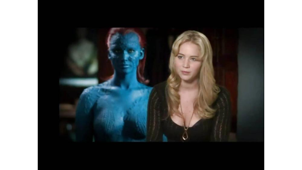 12P Jennifer Lawrence in Blue