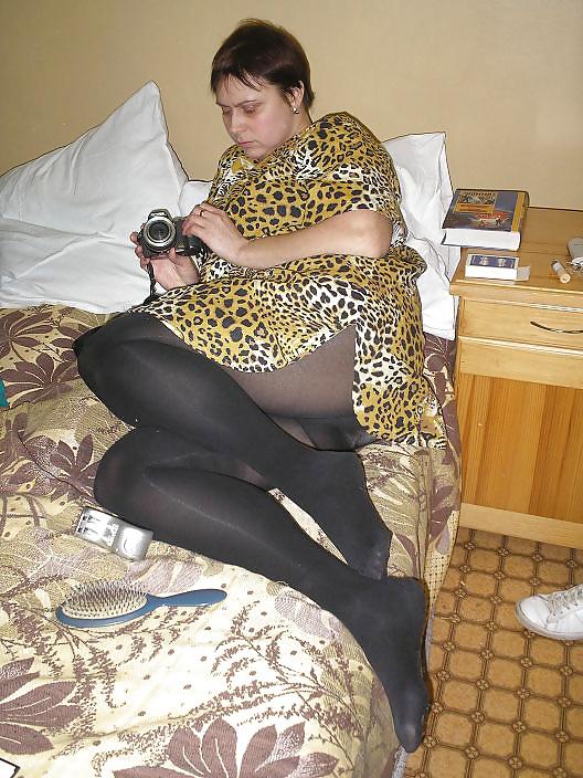 25P Women in panties under pantyhose 5