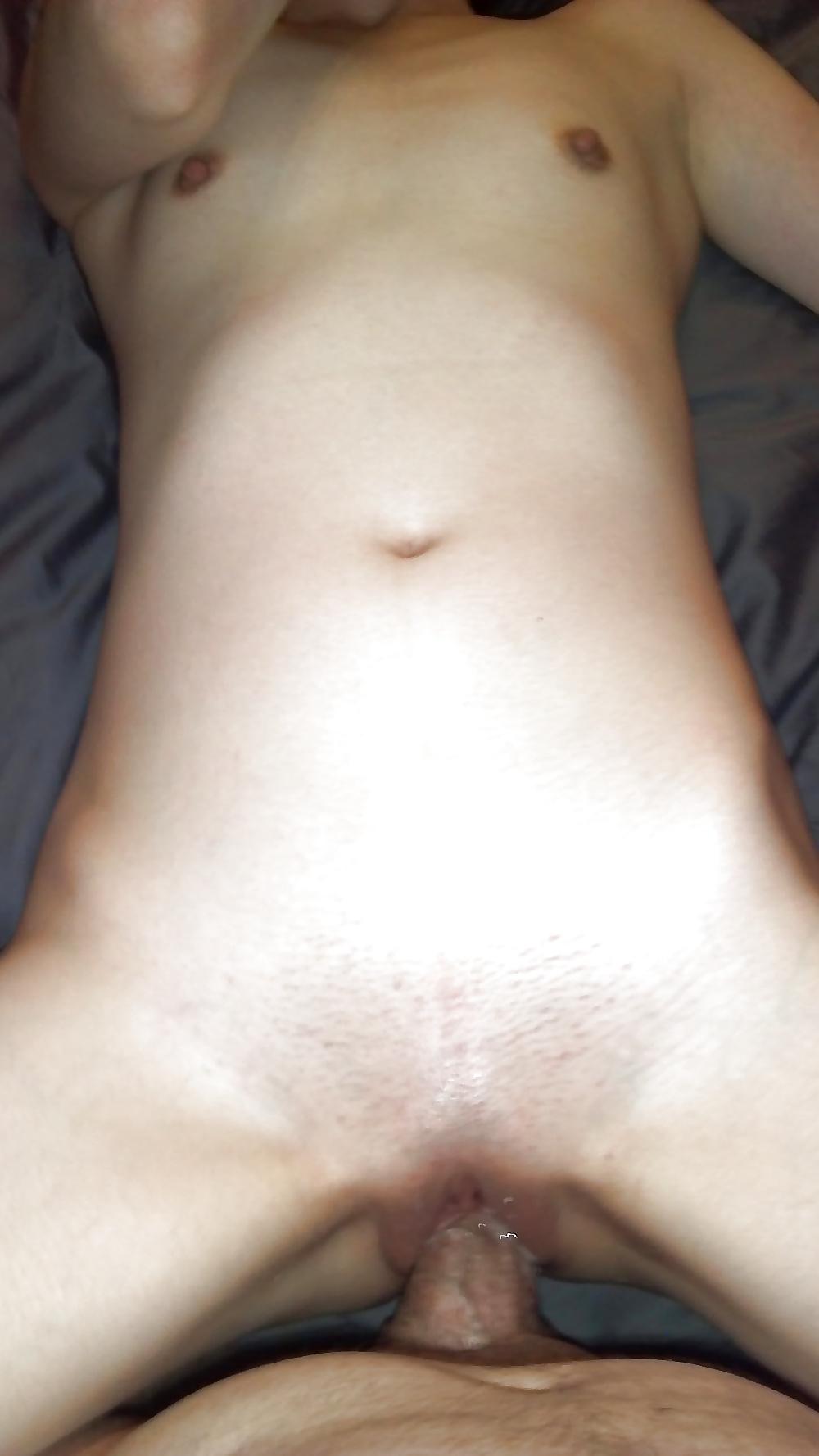 12P My cock in her tight little pussy