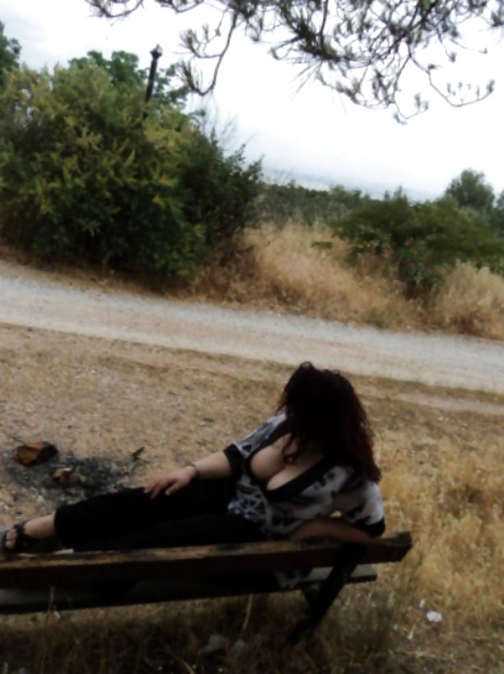 12P Marina amateur busty -My Outdoors Photos-