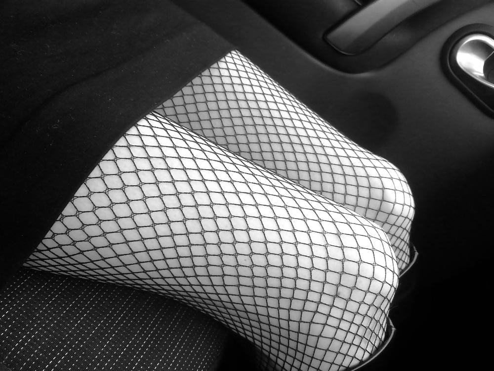 14P French hairy mature wife with pantihose, upskirts